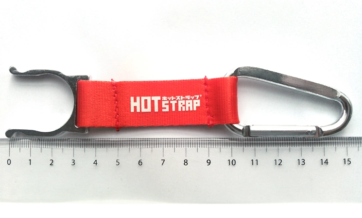 ペットボトルホルダーカラビナタイプオリジナルロゴ印刷